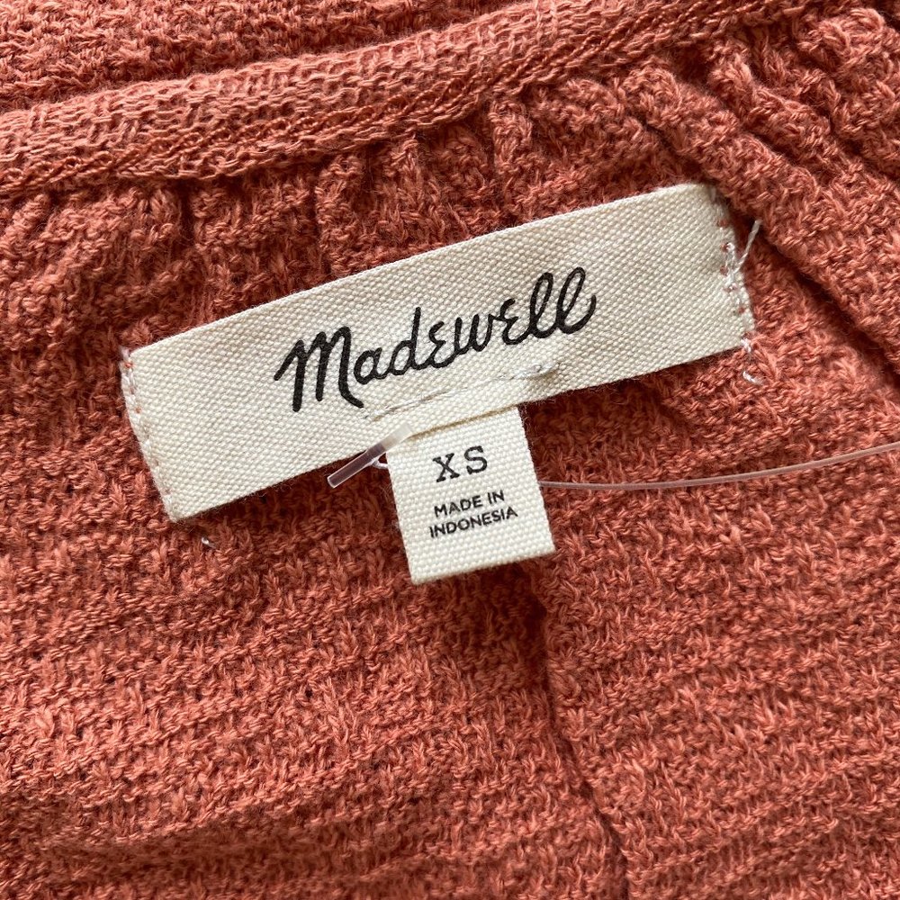 Madewell NWT Tiered Sleeve Crinkle Gauze Peasant Top sizes S, XS - Picture 12 of 14